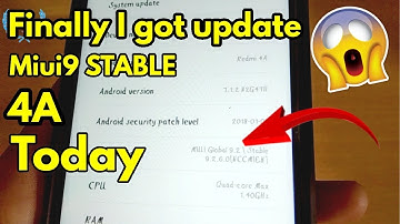 MIUI 9 Global Stable ROM v9.2.6.0 (NCCMIEK) For Redmi 4A Rolling Out Techno digital