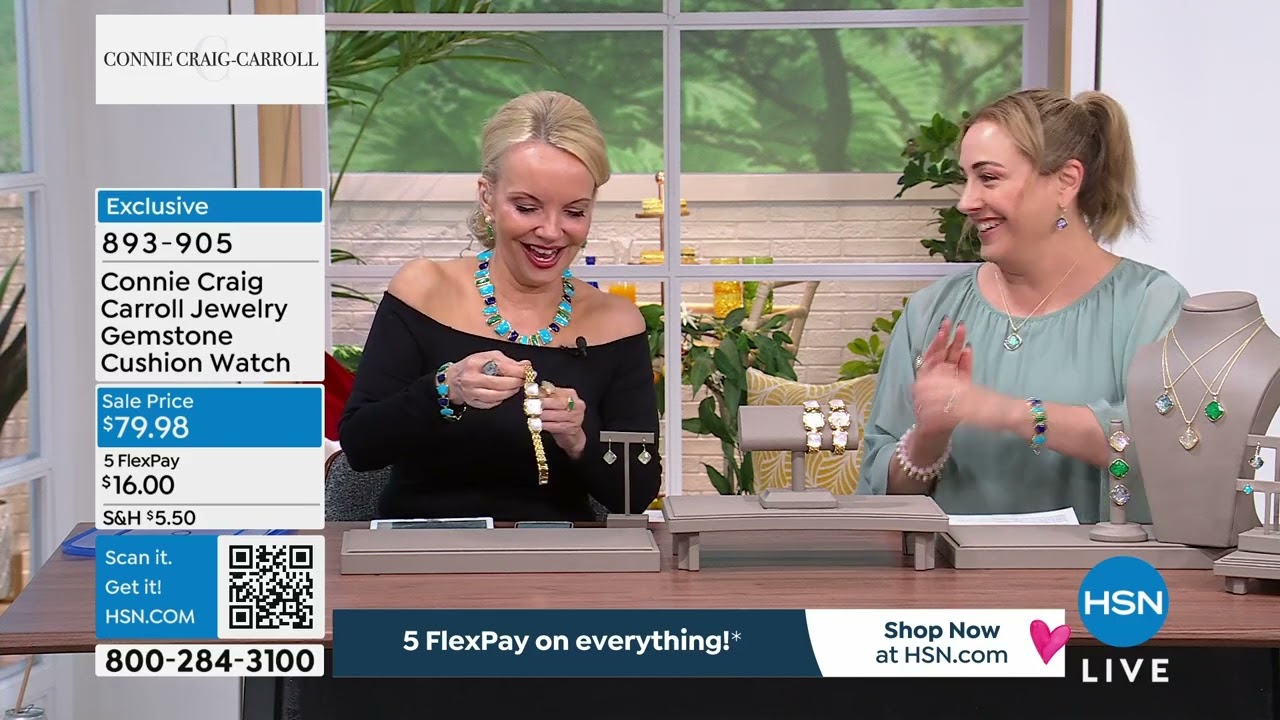 Connie Craig Carroll Jewelry Gemstone Cushion Cut Bracel...