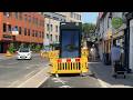 Cyclists forced to dodge giant ad board blocking new bike lane | SWNS