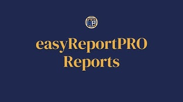 easyReportPRO Onboarding - Reports
