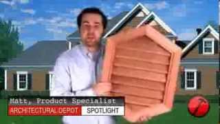 Wood Vertical Peaked Gable Vent