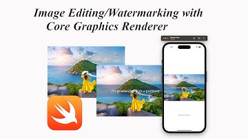 Image Editing App : How to add Watermark/Text over an image and Save in Photos in SWIFTUI