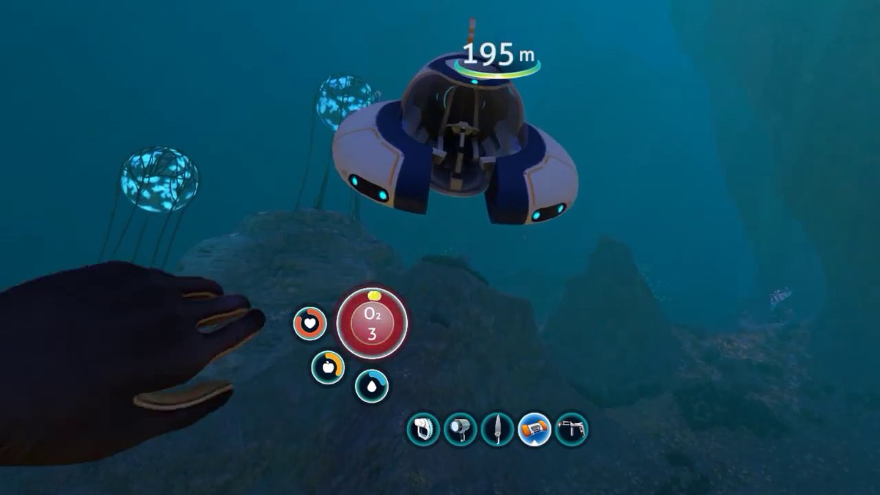 Subnautica VR Oculus survive mode - YouTube