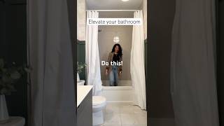 Easy Shower Curtain Hack To Make Your Bathroom Look Taller