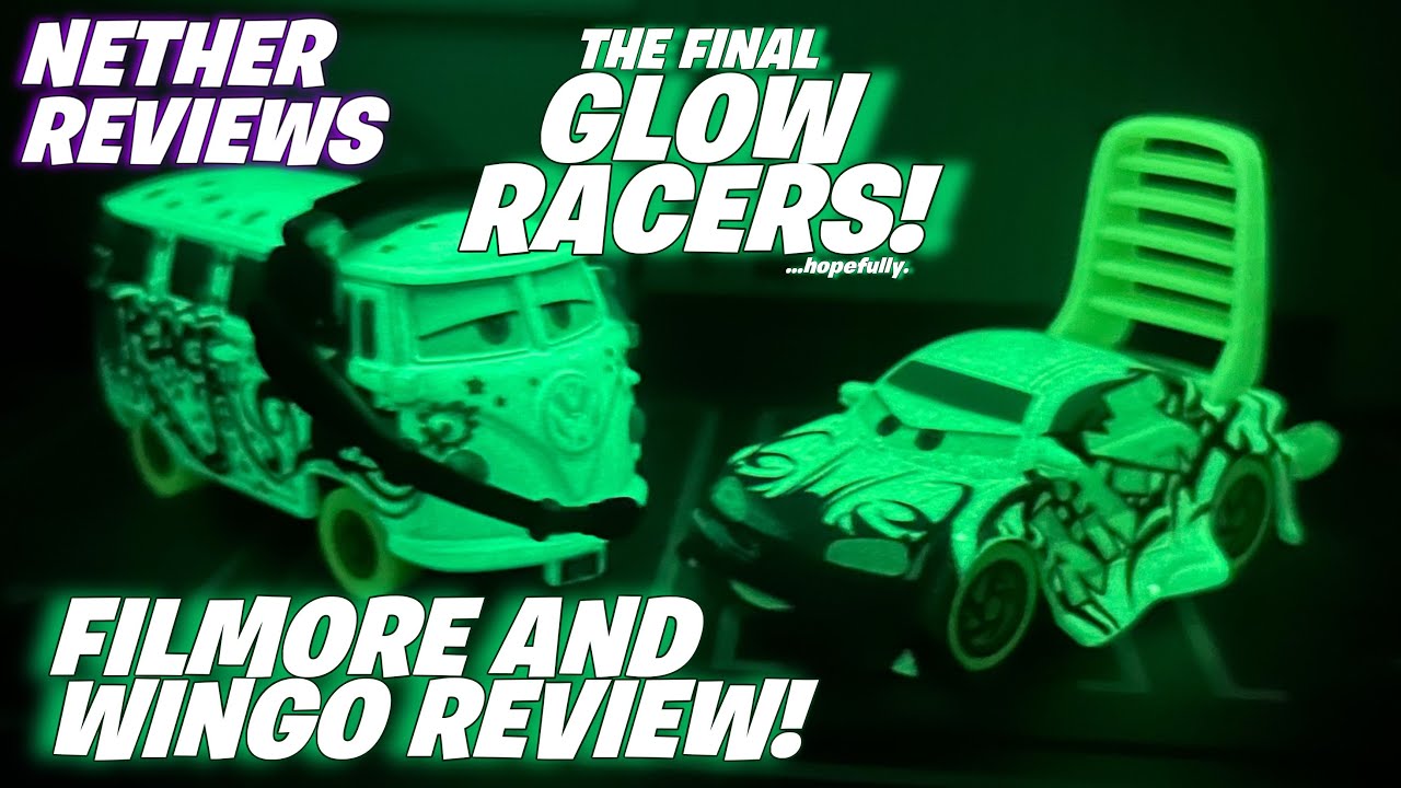 Обзор фигурок Wingo и Filmore из мультфильма Disney Pixar Cars Glow Racers! - NetherReviews