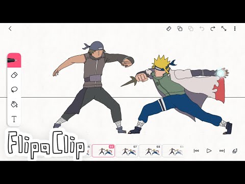 Minato Namikaze The Yellow Flash | FlipaClip Animation Process