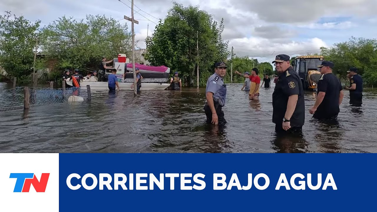 Inundaciones en Corrientes dejan más de 400 evacuados tras intensa lluvia