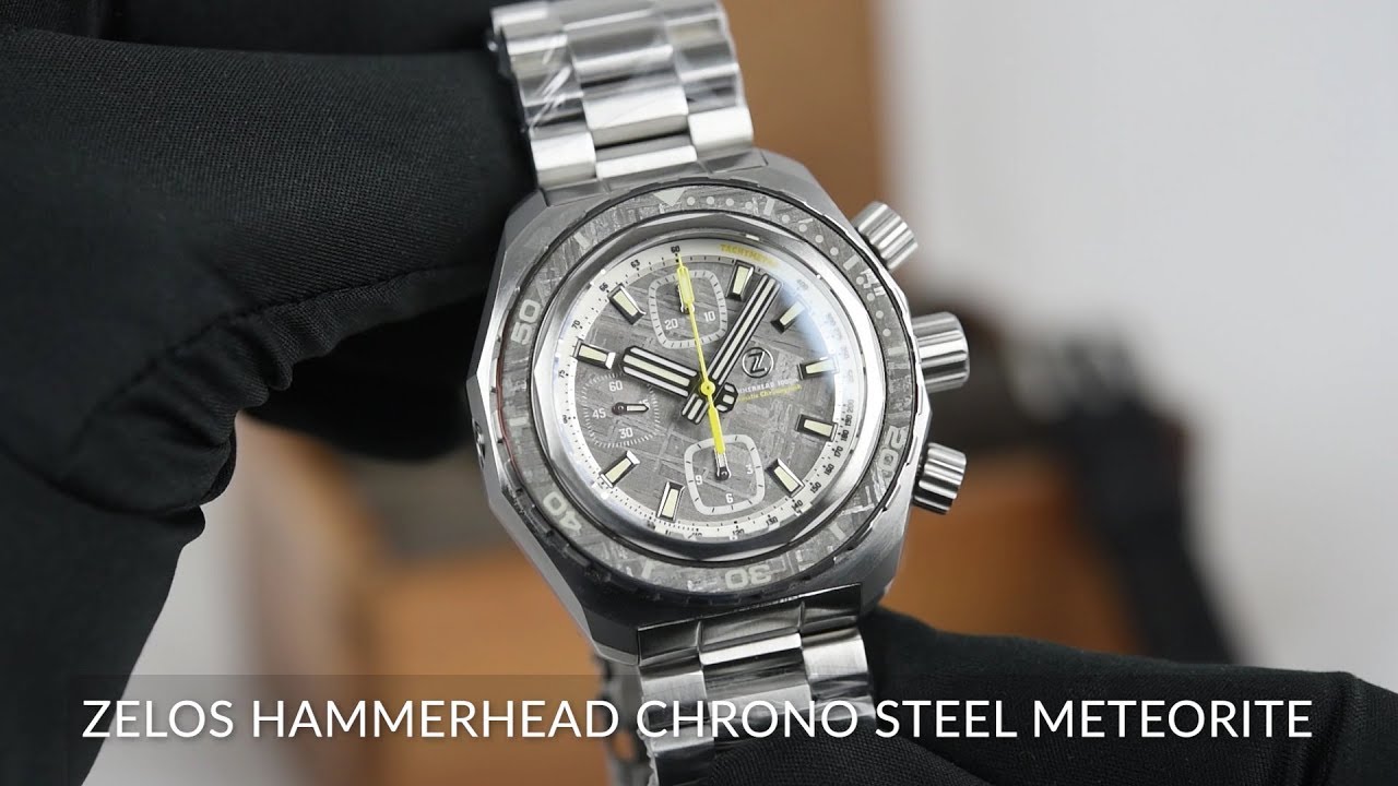 Zelos Hammerhead 2 1000 m Steel Rubber, Midnight Blue Dial