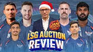 Lucknow Super Giants Auction Review | LSG Squad Analysis | TATA IPL 2026 | Live with Jani🔴