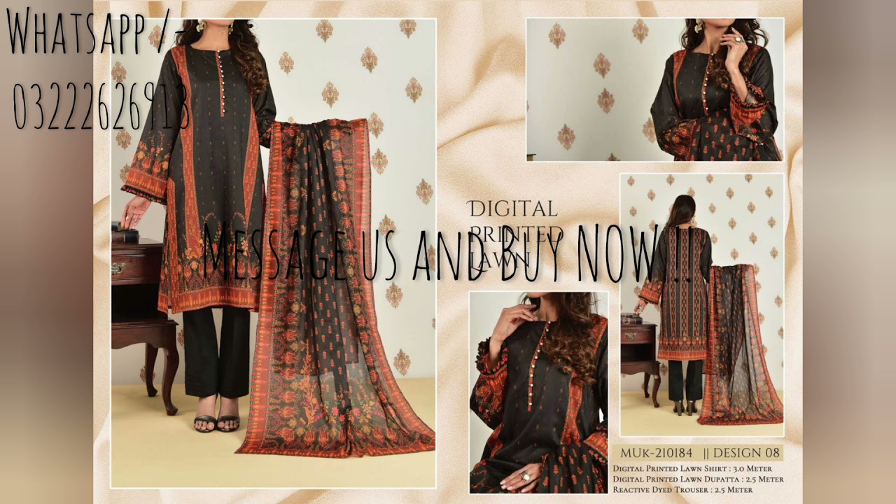 ONLINE SHOPPING KARACHI - MUSKAAN VOL.2 3PC SUIT LAWN NEW COLLECTION  - A.fasionkarachi