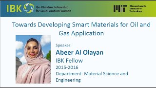 Abeer Al Olayan - Towards Developing Smart Materials for Oil & Gas Application screenshot 3