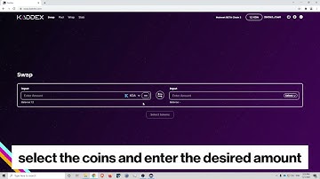 Kaddex: Swap with Zelcore