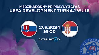 Medzinárodný prípravný zápas UEFA WU16 Development turnaj: Slovensko - Srbsko