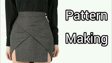 New skirt Design Pattern Making tutorial for sewing