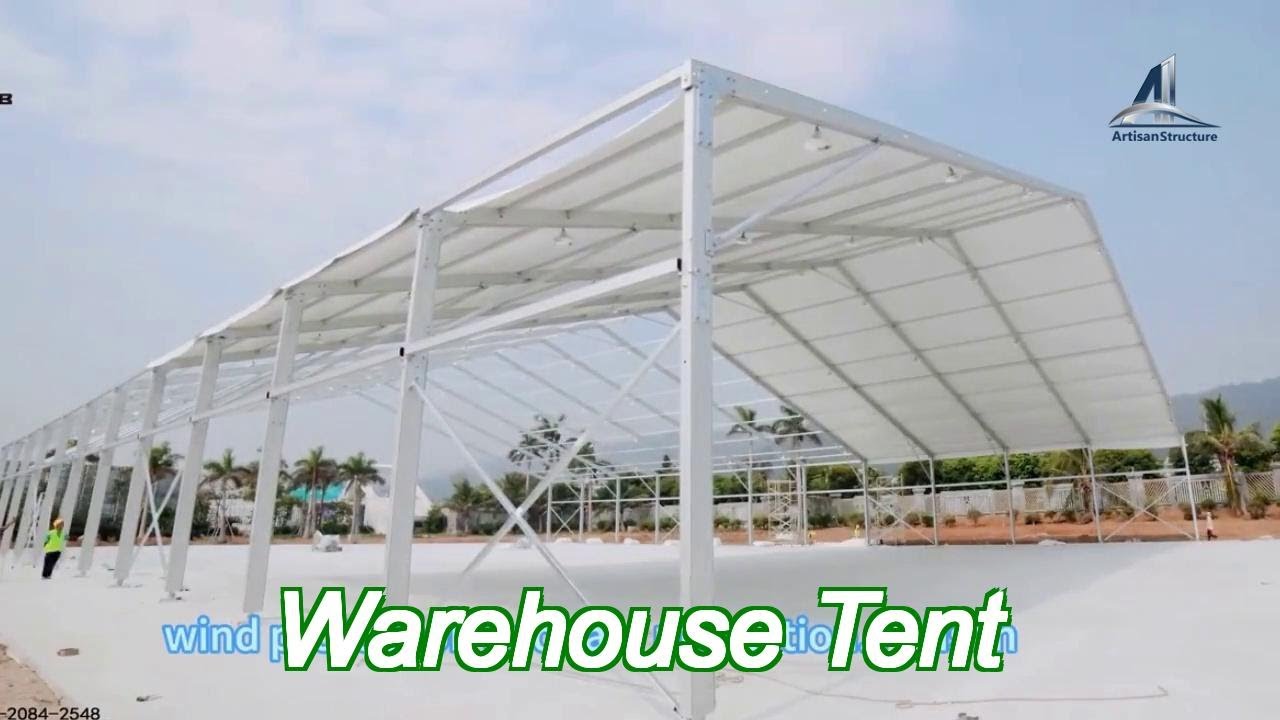 aluminum structure warehouse large frame industrial tent buildings snow resistant