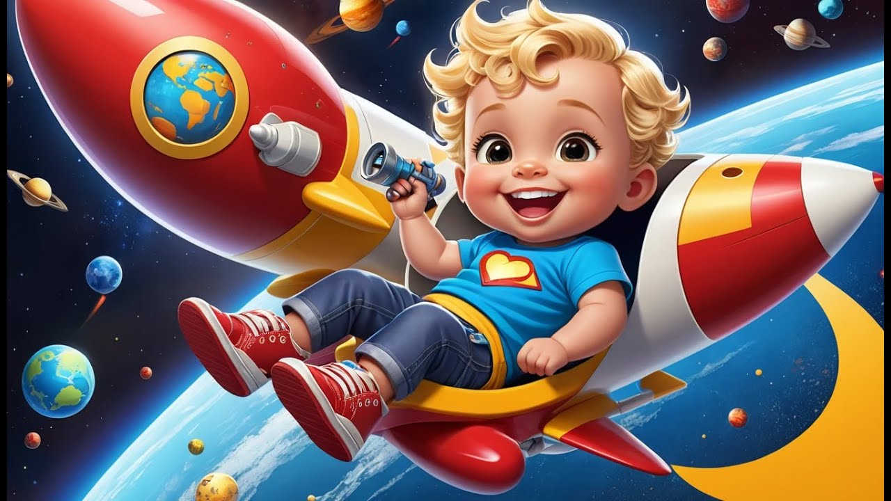 Space Rocket Blast Off Song | Fun Rocket Song for Kids | Galactic Adventure Nursery Rhyme