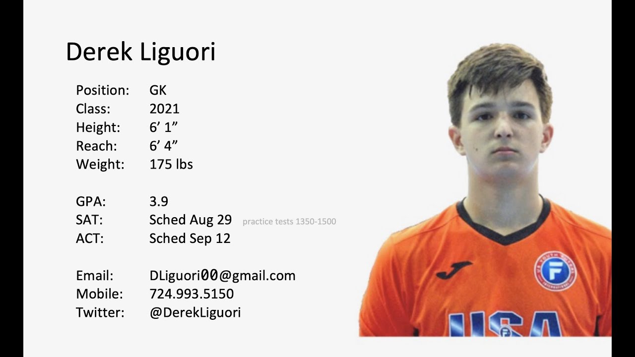 Derek Liguori - 2021 Goalkeeper - College Soccer Recruiting Video