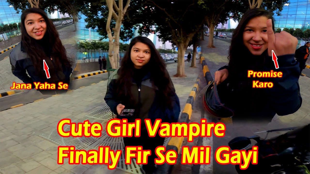 Real Life Cute Vampire Girl 😱 | First Time Meeting || Saddam Vlogs