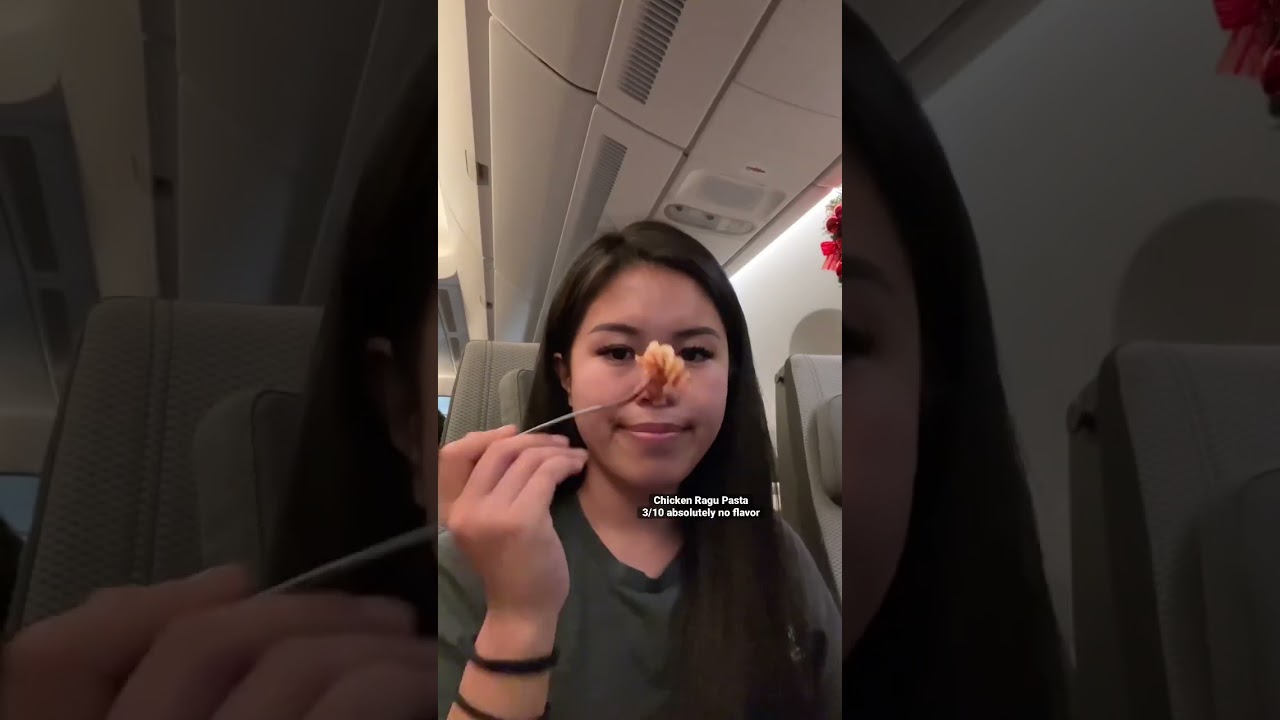 FOOD REVIEW OF SINGAPORE AIRLINES ECONOMY CLASS #airplanefood #travel #foodreview