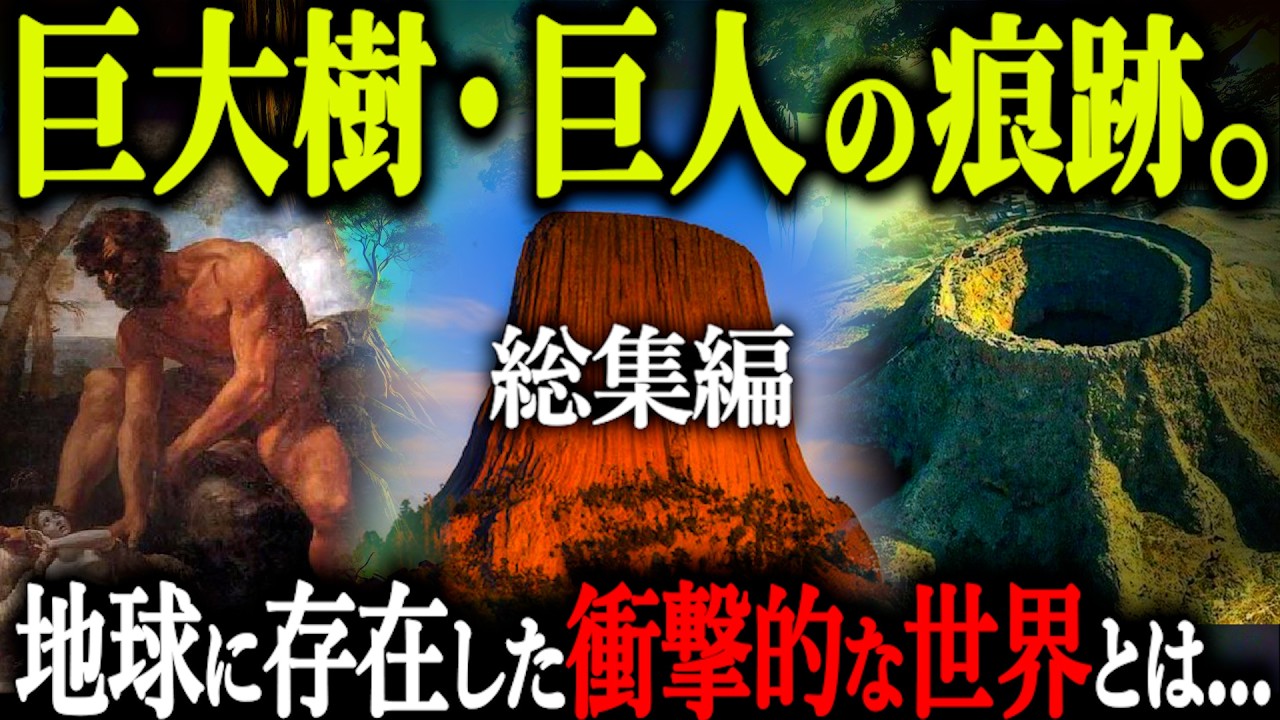 【総集編】99%が知らない巨大生物の秘密！古代の地球はとんでもない世界だったかもしれません。【都市伝説 巨大樹 巨人】