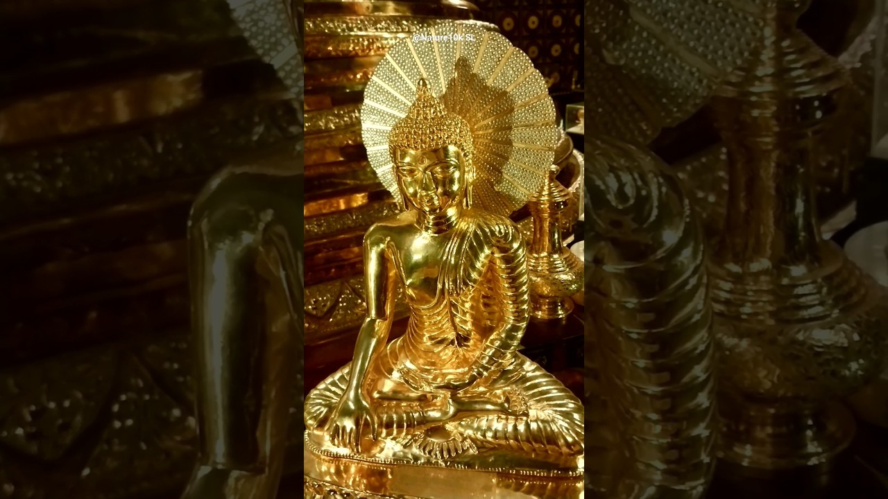 100% Real Golden Lord Buddha Statue 