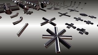 Modular Sci-Fi Set Wip 106 Blender 2.75a - Pipe elements