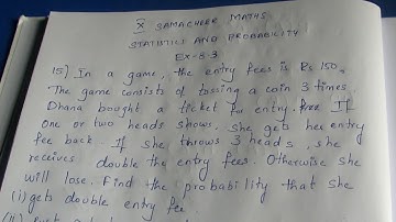 TN Samacheer 10 Maths New Syllabus Statistics & Probability Ex 8.3 Sum 14