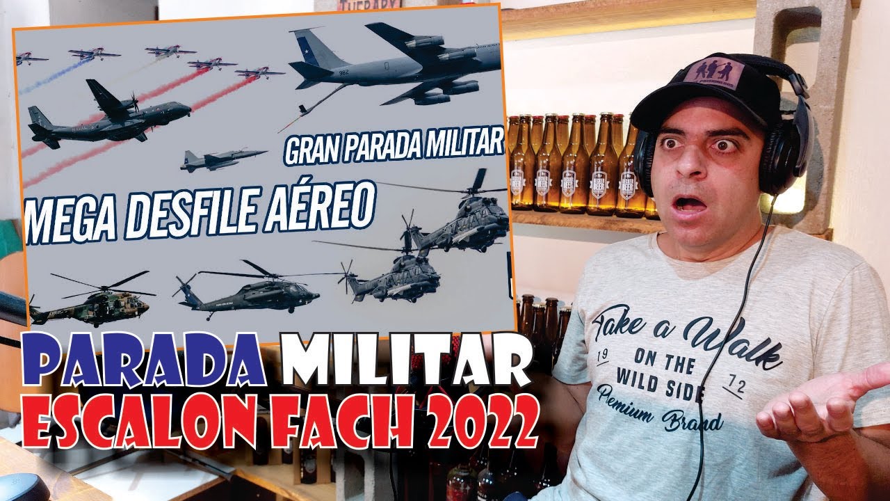 🚨PARADA MILITAR desfile ESCALON FACH 2022 - REACCIÓN de Argentino en su BAR!!🍻