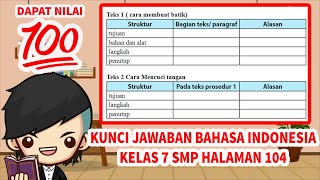 Kunci Jawaban Bahasa Indonesia Kelas 7 Halaman 104