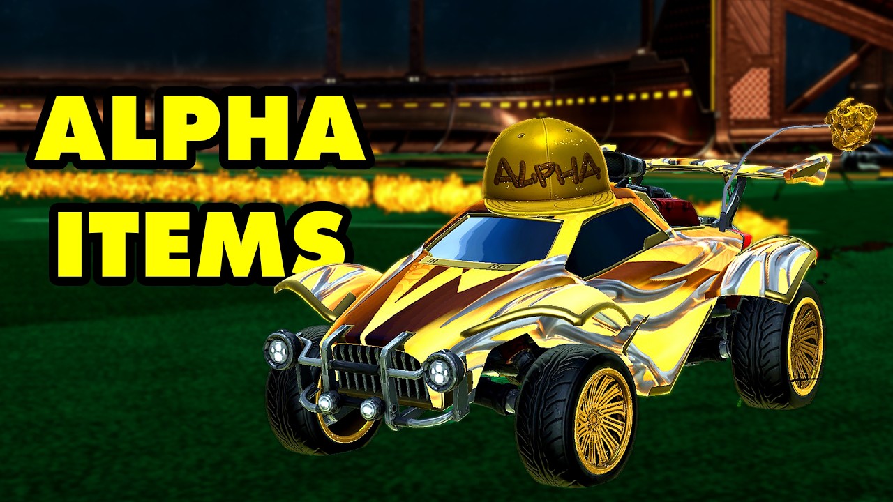 Match With The Alpha Items | Rocket League - YouTube