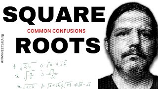 SQUARE ROOTS FORMULAS | COMMON MISTAKES  ERRORS CONFUSIONS