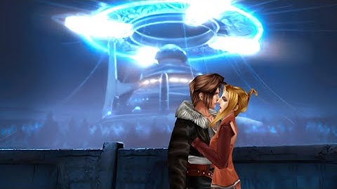 Final Fantasy VIII Quistis kissing Squall at Balamb Garden