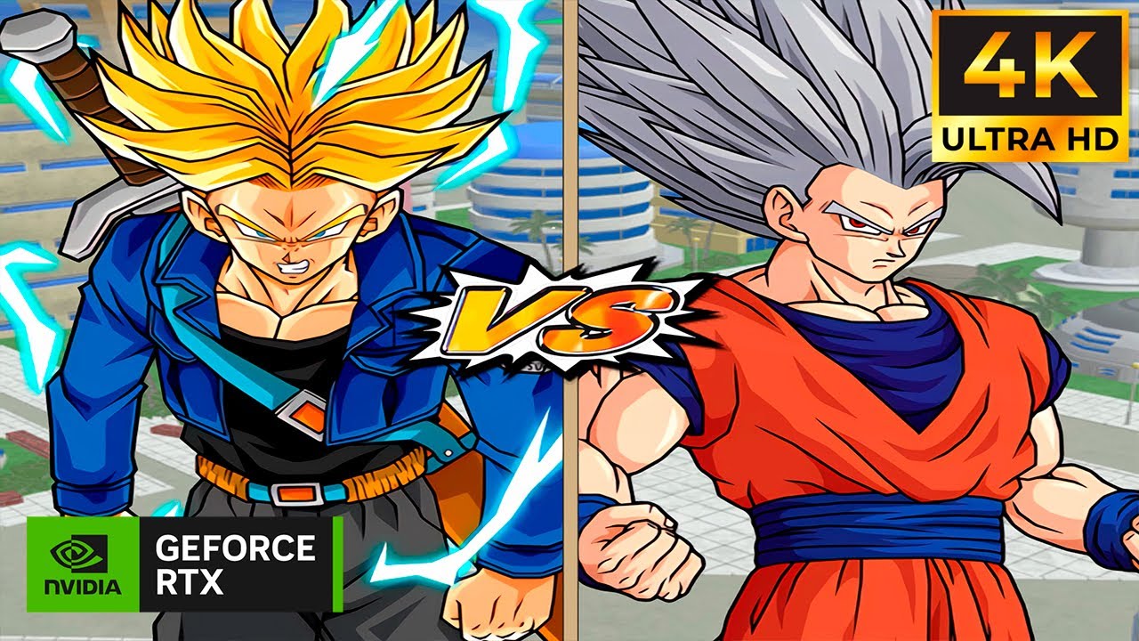 Dragon Ball Budokai Tenkaichi 4 Trunks SSJ Rage vs Gohan Beast - YouTube
