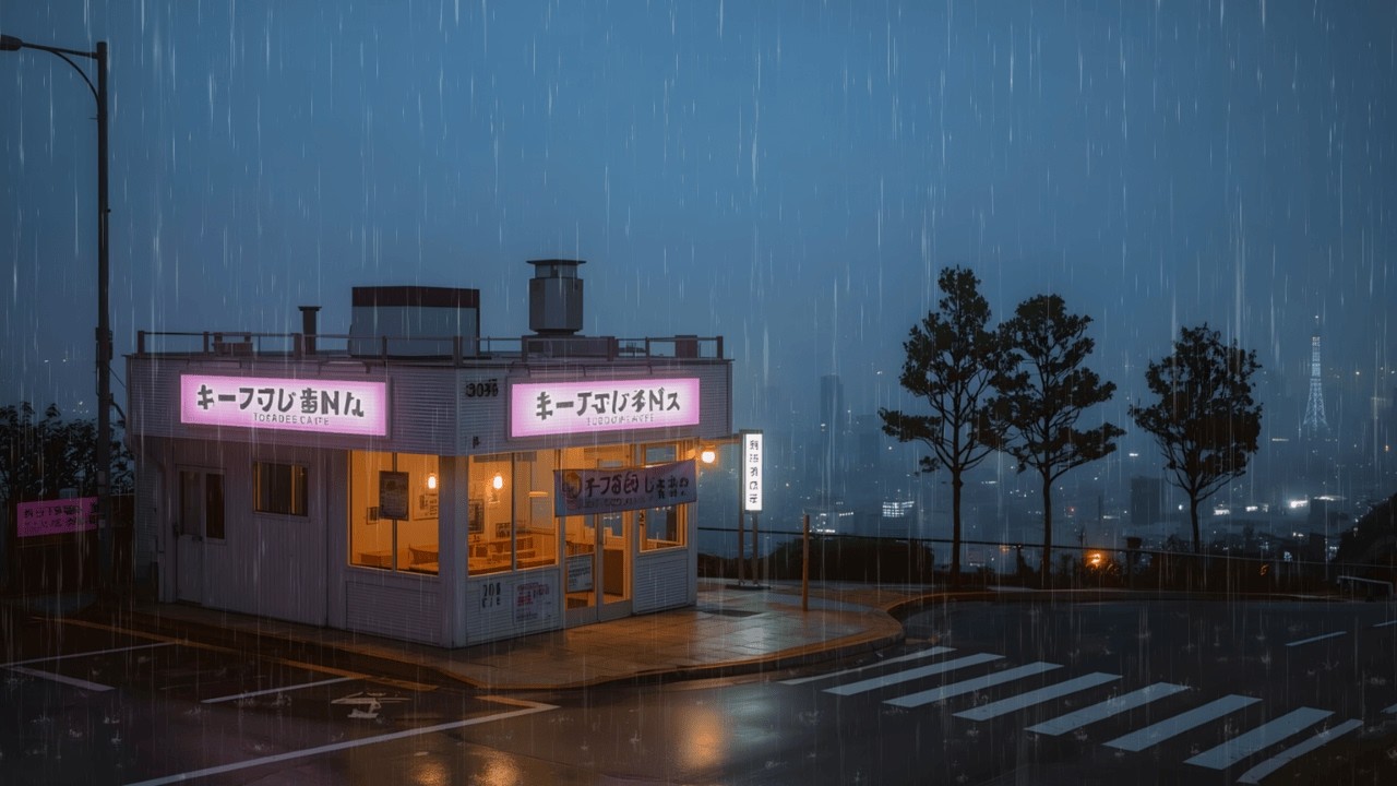 Midnight Rain in Tokyo 🌧️ | Peaceful Street Lofi for Sleep