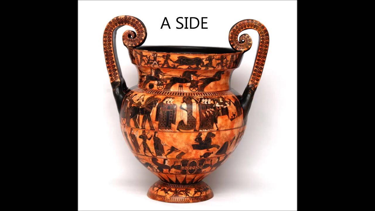 Ancient Greek Pottery -Francois vase-black figure pottery - YouTube