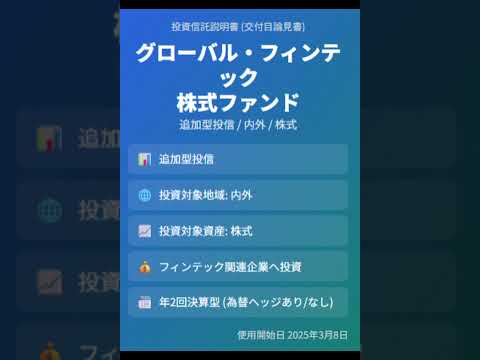 グローバル・フィンテック株式ファンドの破壊的 ...