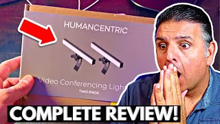 HumanCentric Video Conference Lighting - Webcam Light for Streaming (Unboxing & Demo)