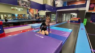 Preteam Vault Drill (Knee Drop Handstand Flatback)