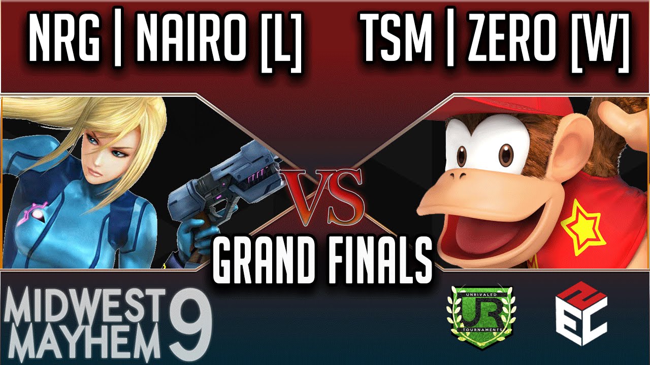 Midwest Mayhem 9 GRAND FINALS - NRG | Nairo [L] (ZSS, Mewtwo, Cloud) vs TSM | ZeRo [W] (Diddy Kong)