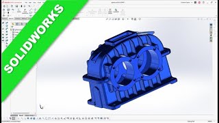 Spur Gear Housing - Sterngetriebe Gehäuse - Part 3 - SolidWorks 2024 Training - Part Design