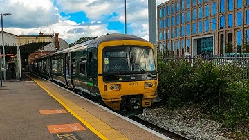 British Rail Class 165/1 Networker Turbos departing GWR train