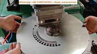 Motor stator lamination notching press with double servo motor