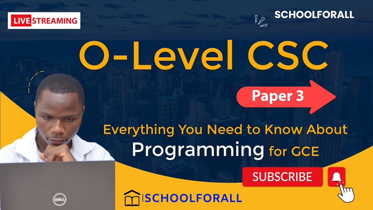 Everything an O-level student needs to know in programming to take all ...