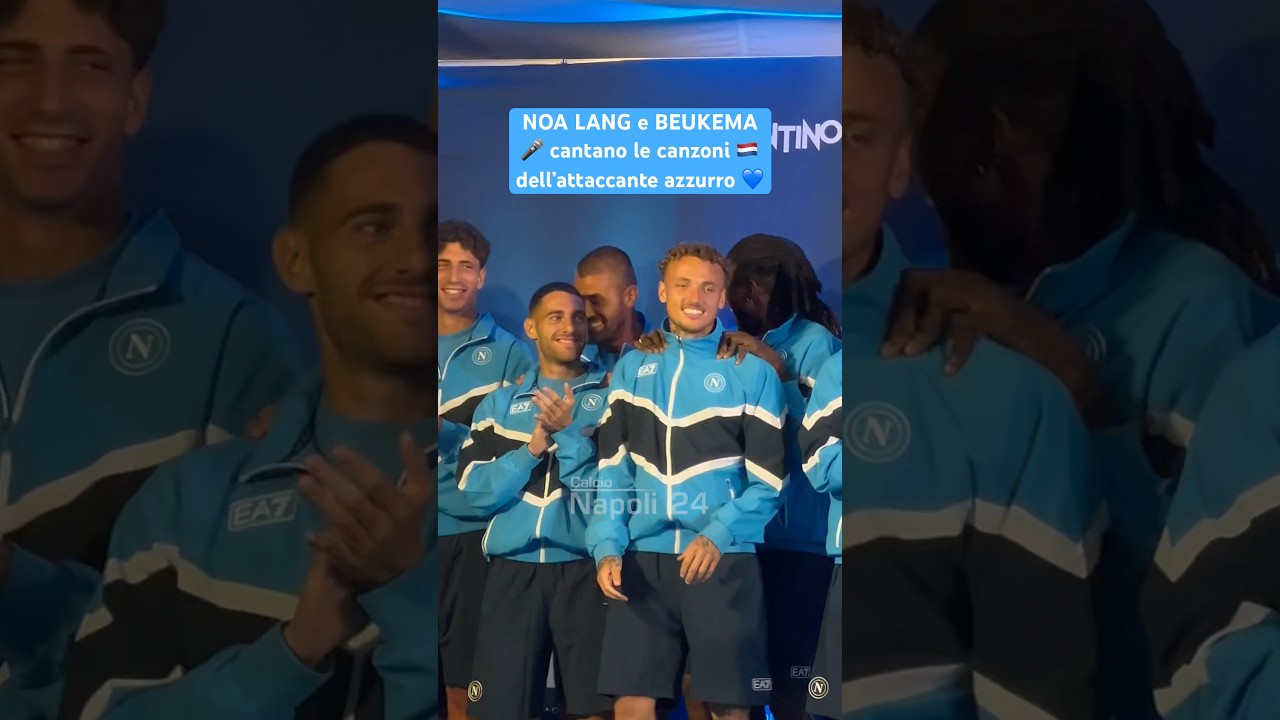 🎤 NOA LANG e BEUKEMA cantano le canzoni dell’attaccante azzurro 🇳🇱💙