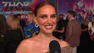 Famous Natalie Portman Interview 'Thor Love and Thunder' Red Carpet Premiere Net Worth