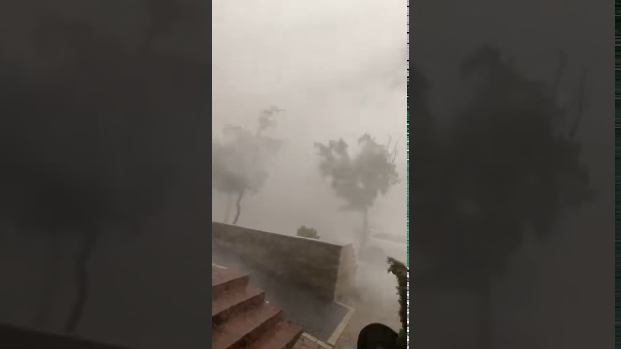 Storm in Romania yesterday