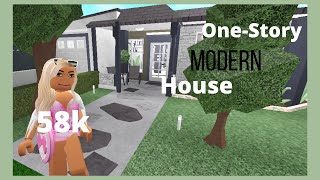 One-Story Modern Home / Welcome to Bloxburg / Speedbuild / 58k