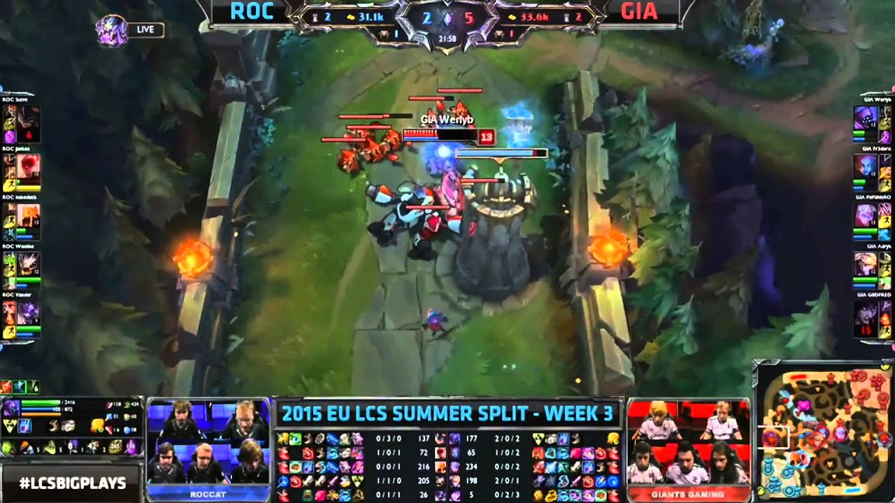 ROCCAT vs. Giants Gaming | LCS EU Summer Split 2015 | W3D1