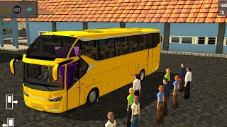Indonesia Coach bus driving | Euro bus simulator 2025 Android gameplay#1