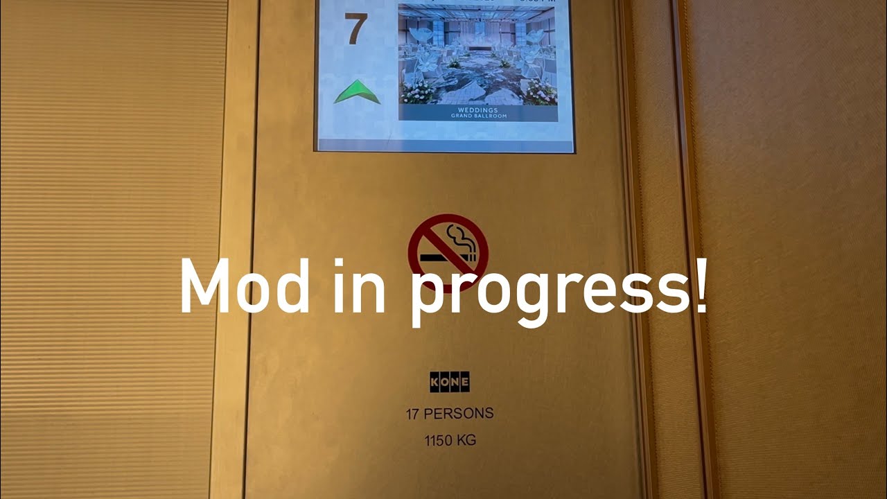 Being modernized! Refurbished Kone TMS traction main elevators @ Marriott Tang Plaza in Singapore